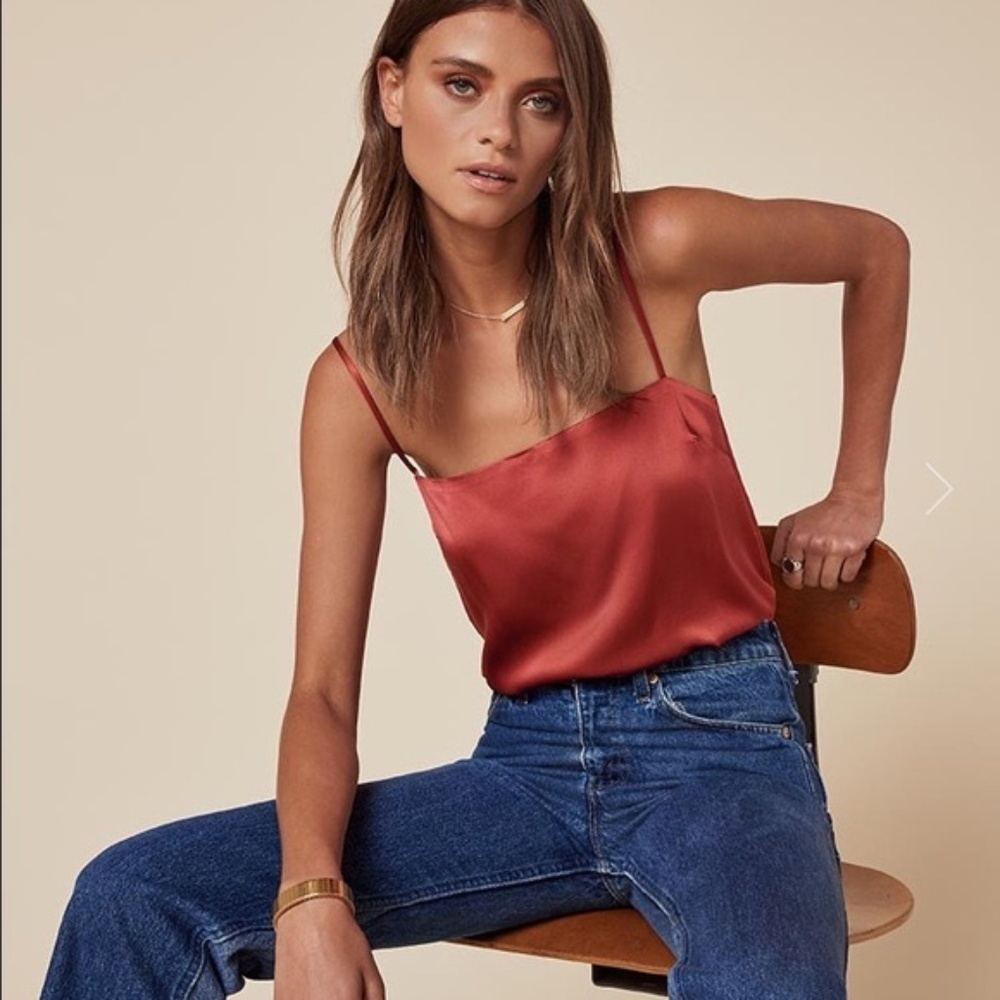Reformation Rust Tank Top